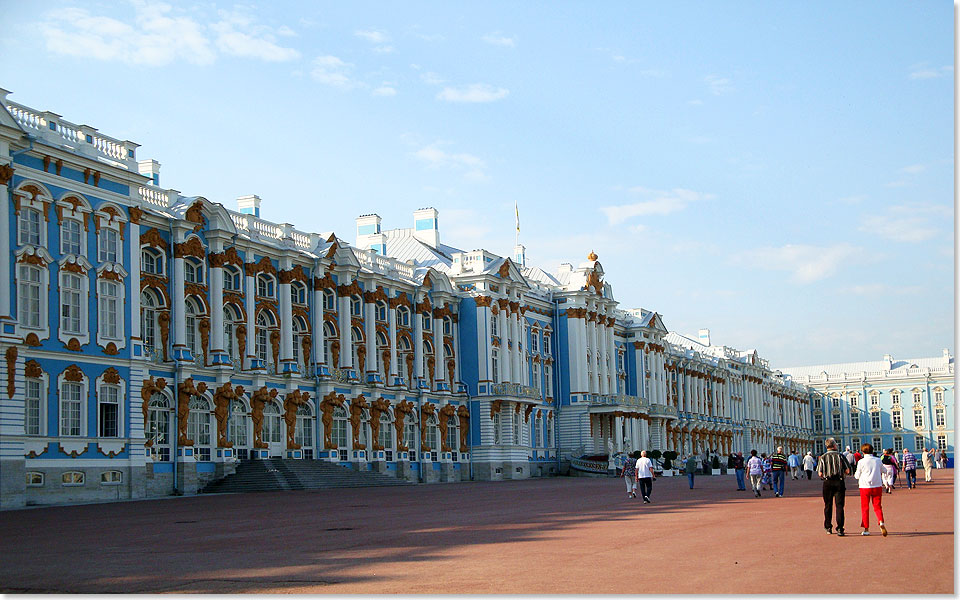 Zarskoje Selo, ein Schloss fr die Zarin vor den Toren der Stadt St. 
	Petersburg