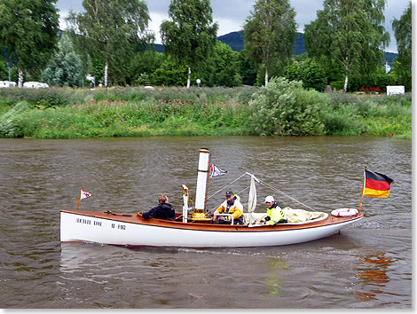 Dampfboot auf einer Emsland-Wasserstrae