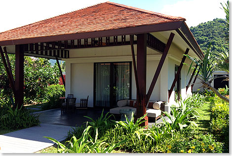 Jede der luxuris 
	ausgestatteten 32 Lagoon Villas des Banyan Tree Lang Co hat eine Flche von 
	131 Quadratmeter. Die 17 Beach Villas sind geringfgig kleiner