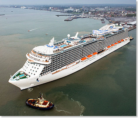 ROYAL PRINCESS  das neue Flaggschiff der amerikanischen Reederei Princess Cruises.