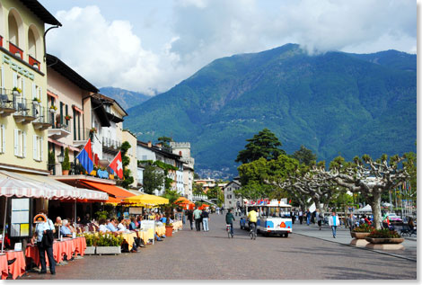 Das idyllisch gelegene Ascona am Lago Maggiore ist ein Tummelplatz fr Genieer.