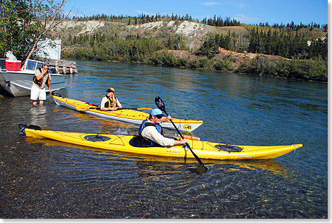 Wer nicht die komplette Strecke bis Dawson City mit Kanu und Paddel zurcklegen mchte, kann von Whitehorse aus natrlich auch gemtliche Tagestouren auf dem Yukon River unternehmen.