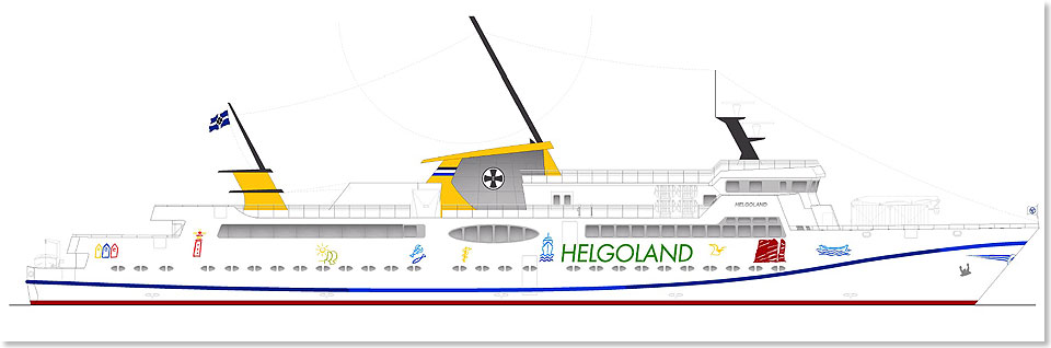 Die mit LNG betriebene Helgoland-Fhre wird ab April 2015 ganzjhrig zwischen Cuxhaven und Helgoland verkehren.