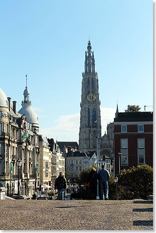 Die Liebfrauenkathedrale in Antwerpen: Das grte Gotteshaus Belgiens ist ein gotisches Meisterwerk
aus dem 14. Jahrhundert.