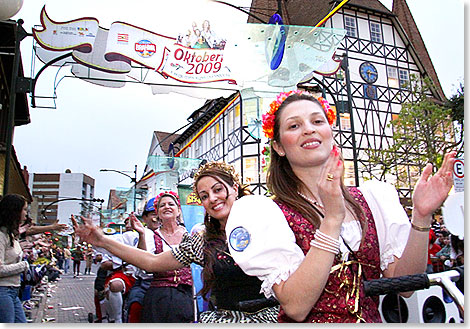 In Blumenau findet das zweitgrte Oktoberfest der Welt statt  nach Mnchen.