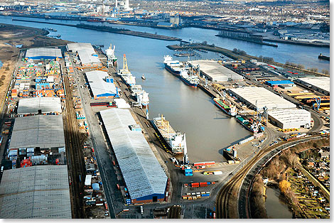Der Neustdter Hafen im Bremen heute