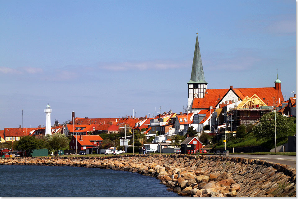 Bornholm  die Inselhauptstadt Rnne liegt im Sdwesten der Insel.