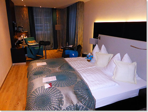 Die Fluss-Suite des Hotel Residenz in Passau ist sehr stylisch und dennoch gemtlich eingerichtet. 