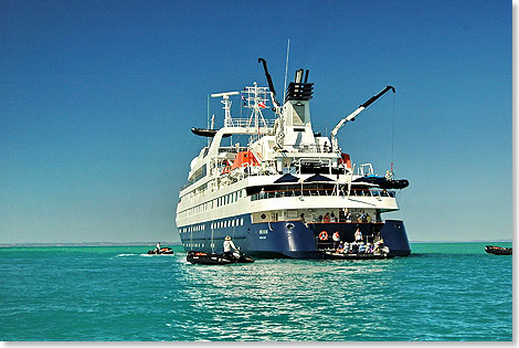 Das Expeditionsschiff MS ORION.