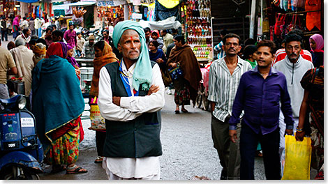 Straenszene in Indien.