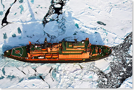 Poseidon Expeditions besttigt, die Nordpol-Fahrten an Bord der 50 YEARS OF VICTORY werden auch in den Sommermonaten 2016 bis 2018 angeboten.