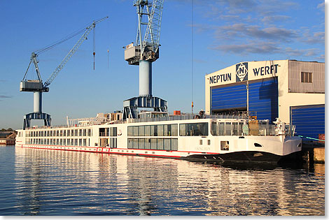 Die neuen Flussschiffe fr Viking River Cruises werden 135 Meter lang und 11,45 Meter breit sein und einen Tiefgang von 1,60 Meter haben.