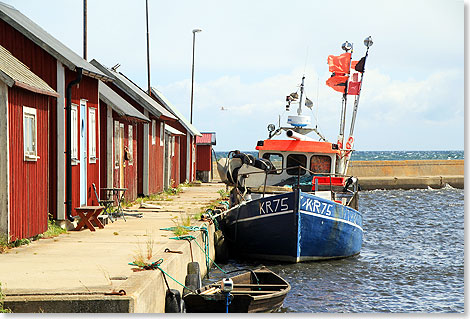 Idyllischster und kleinster Fischereihafen Grsgardshamn an der Sdostkste von land.