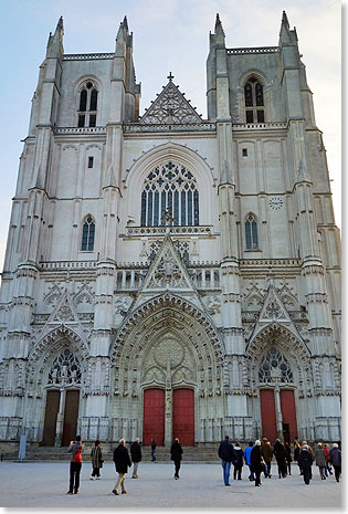 Ausflug zur gotischen Kathedrale von Nantes.