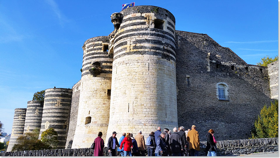 Die gewaltigen Festungstrme, Symbol von Angers.