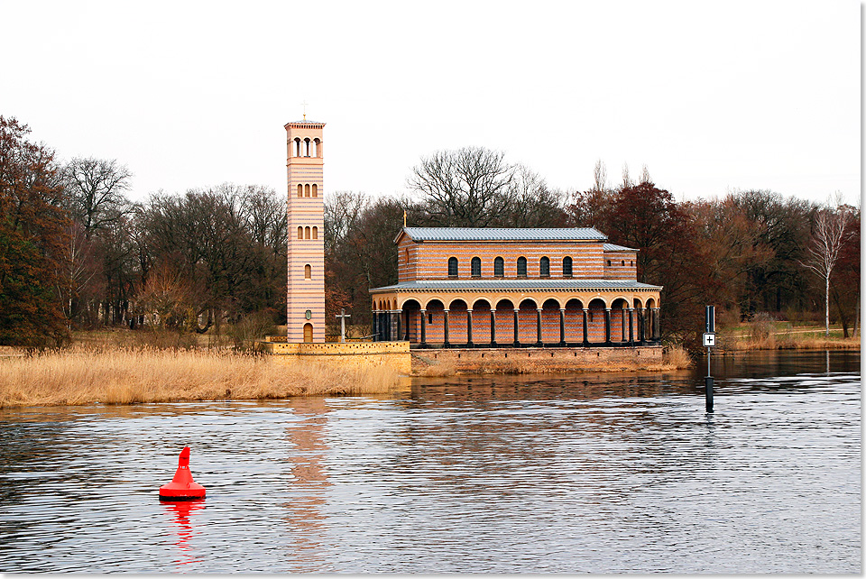 17315 PSW 59 Kirche von Sacrow am Jungfernsee bei Potsdam im ehemaligen Grenzgebiet