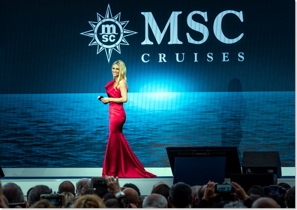 19304 Michelle Hunziker Foto MSC Cruises