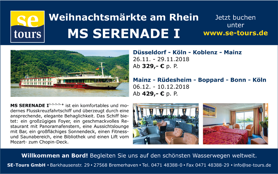 SE Anzeige SeereisenMagazin 960 600 Serenade 1 5 2018