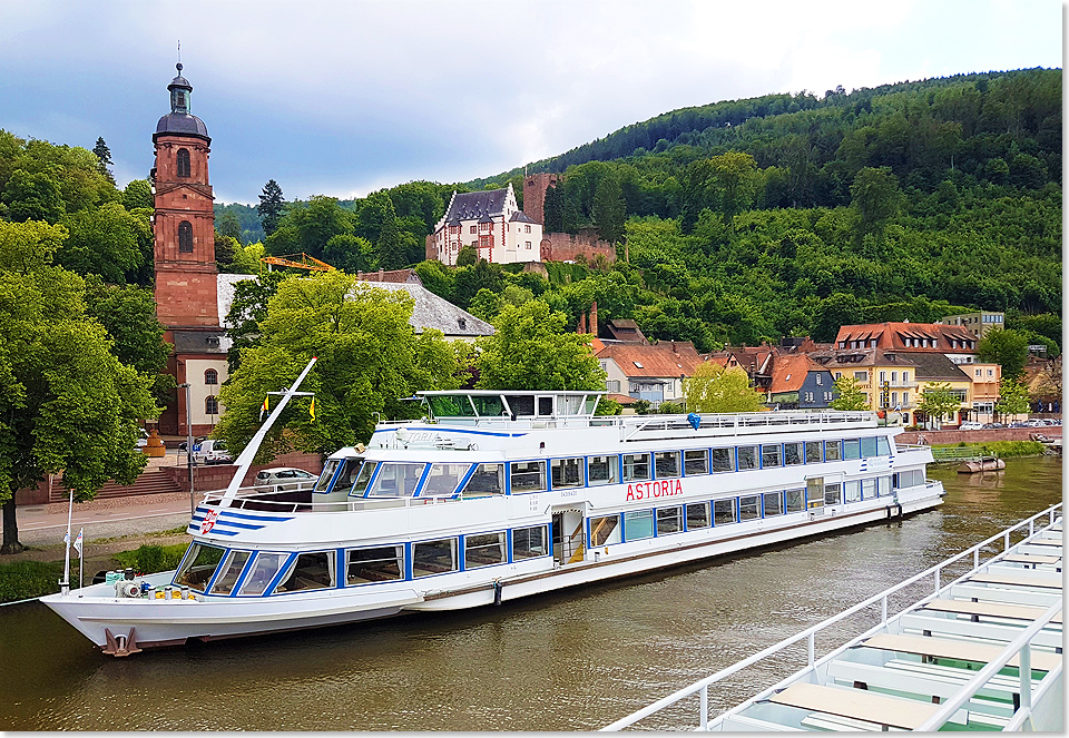 19515 04 MS ASTORIA wird an ihrem Anleger Miltenberg passiert