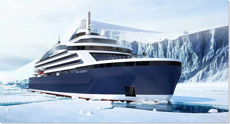 17604 Ponant Icebreaker mit LNG und Hybrid Elektroantrieb Animation Ponant Stirling Design International