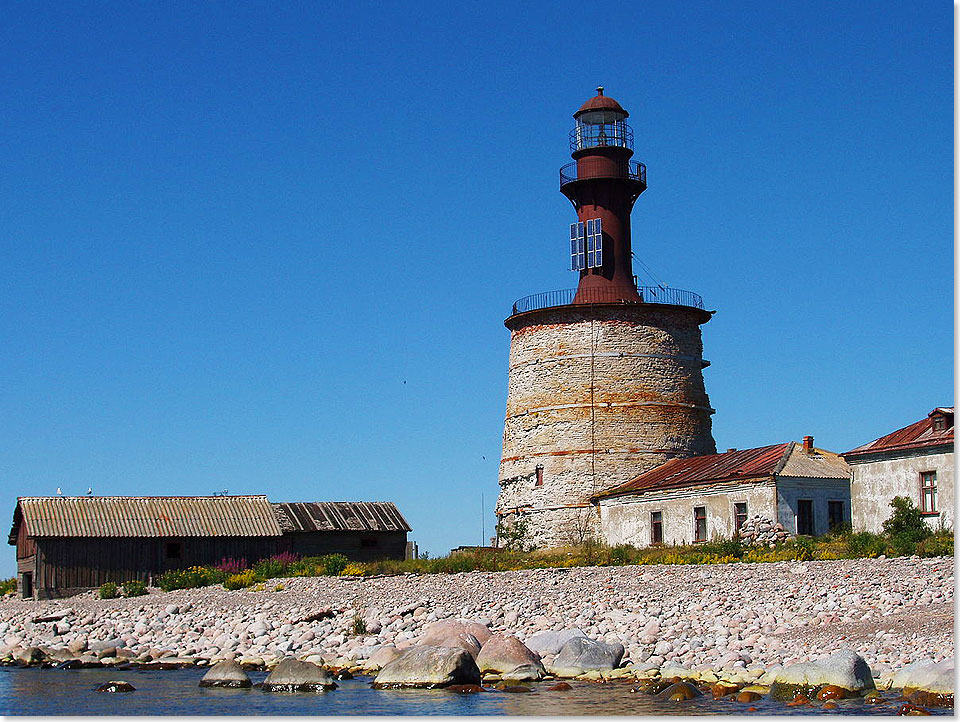 17613 PSW Der Leuchtturm den ich betreut habe auf der estnischen Insel Keri