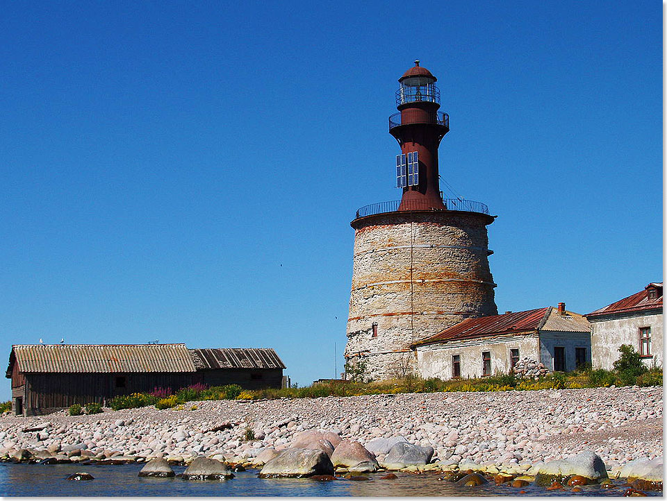 17613 PSW Der Leuchtturm den ich betreut habe auf der estnischen Insel Keri