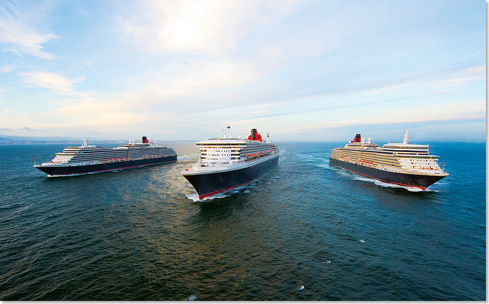 Copyright: Cunard Line 19611 3 QUEENS Foto Cunard 1