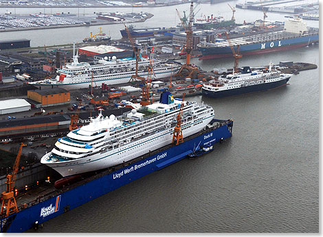 Luftaufnahme: Lloyd Werft, Bremerhaven