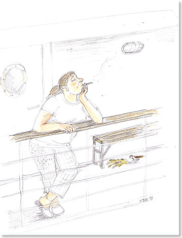 Zeichnung: Rosemarie Schmidt-Walther, Stralsund