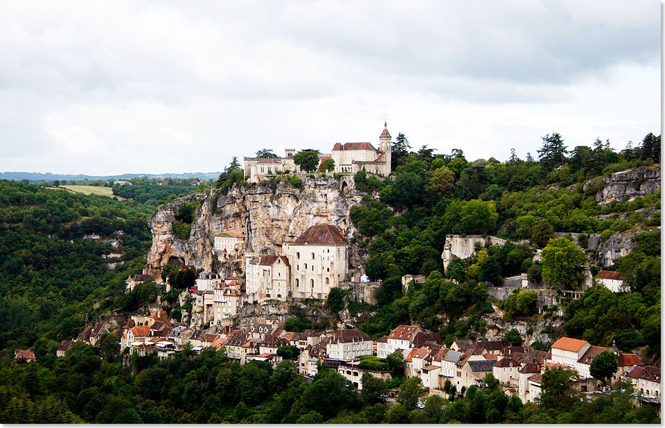 Rocamadour wurde an einer Steilklippe gebaut