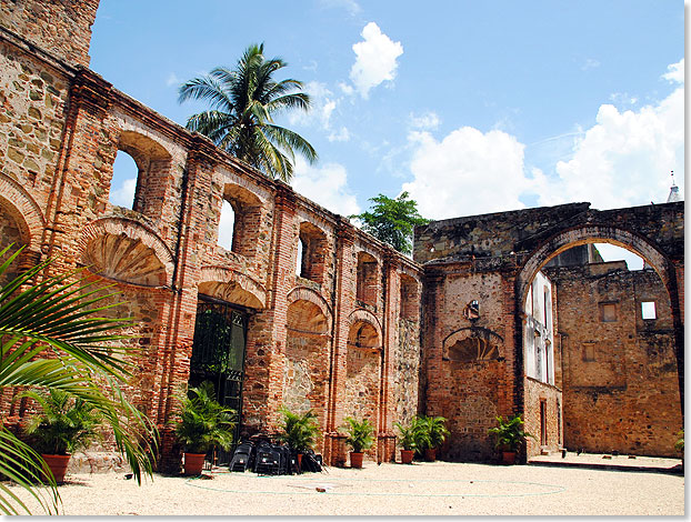Die 
			Ruine des Klosters Santo Domingo in Panama-Citys Altstadt