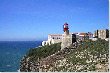 Auf dem 
	meerumtosten Felsen von Sagres unmittelbar neben dem Cabo Sao Vicente grndete Heinrich seine Seefahrerschule