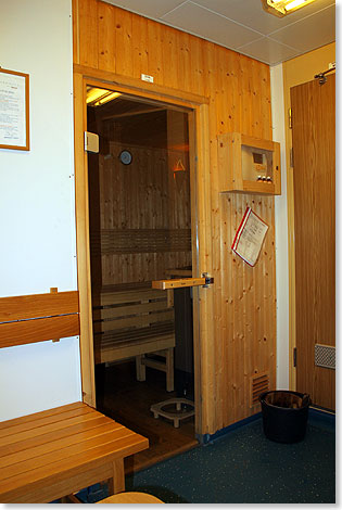 Komfortable Sauna im Keller
