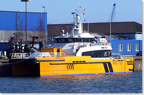 Die WINDCAT 101 ist ein Versorger fr Offshore-Windkraftanlagen.