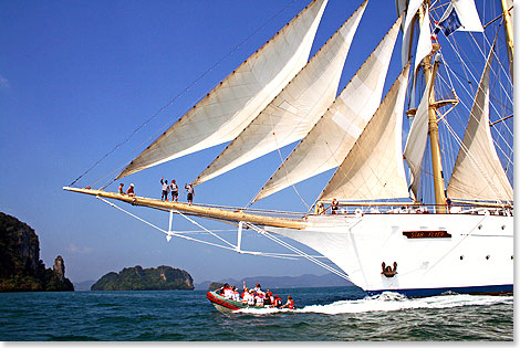 Die STAR FLYER, hier noch in Mittelamerika, wird am 8. Mai Helgoland anlaufen