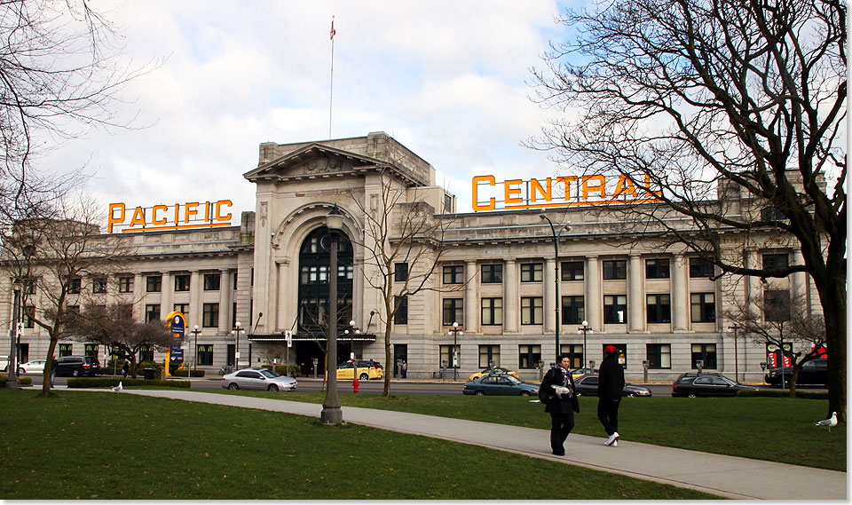 THE CANADIAN Pacific Central Station am Rande von Vancouvers China Town