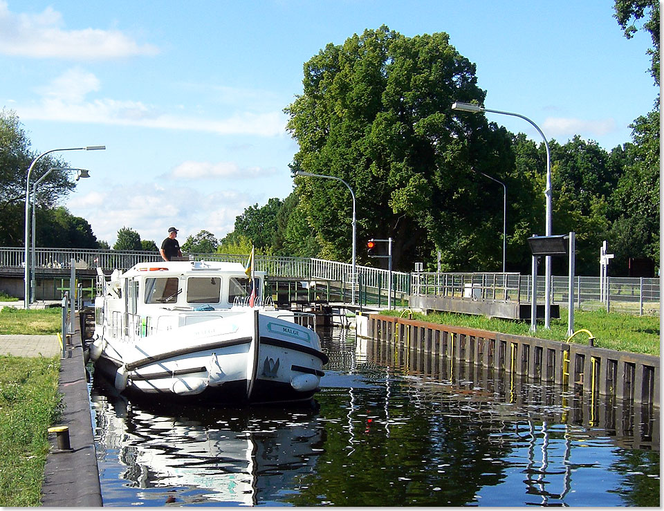 Schleusenausfahrt 
	in Liebenwalde