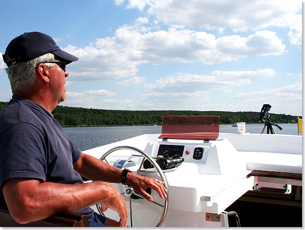 Der Skipper auf der Unterhavel