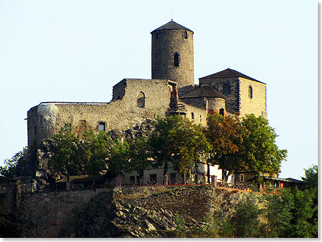 Burg Schreckenstein ber dem Wehr Strekov