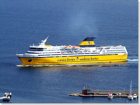 Die Corsica Express 2 von Corsica Sardinia Ferries