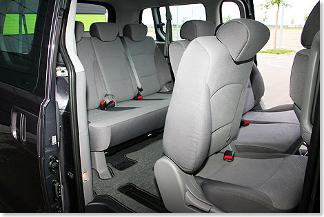 Hyundai H-1 Travel, Fahrgastraum