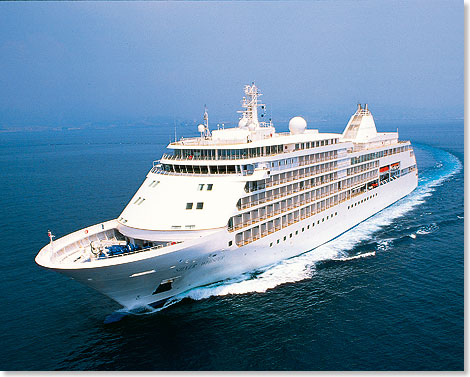 Die SILVER WHISPER fhrt auf einer 115-tgigen Reise um die Welt.