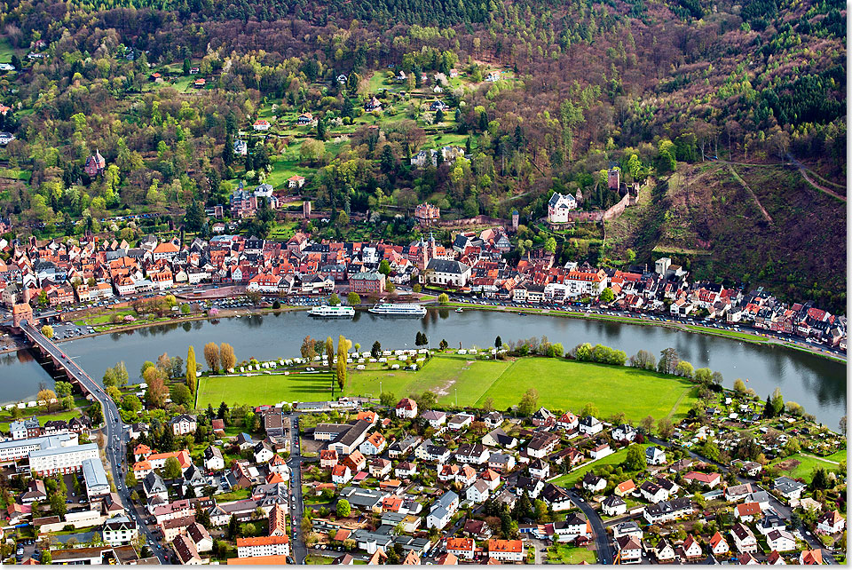 Miltenberg  die Perle des Mains  aus der Vogelperspektive