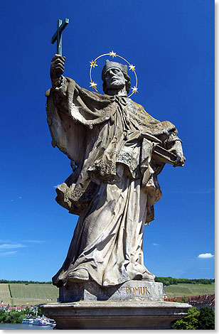 Der Heilige Nepomuk auf der Alten Mainbrcke