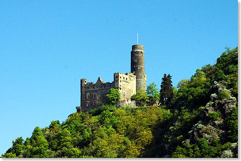 Die Burg Maus in Wellmich, nordwestlicher Stadtteil von von St. Goarshausen