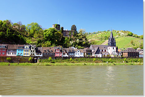 Niederheimbach mit der Heimburg, auch Hohneck genannt