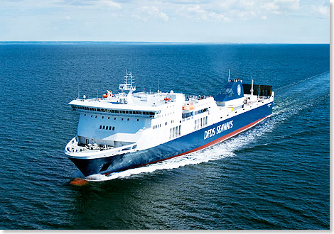 Die REGINA SEAWAYS verkehrt zwischen Kiel und Klaipeda in Litauen