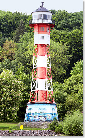 Stahlgitterturm vom Unterfeuer aus ...