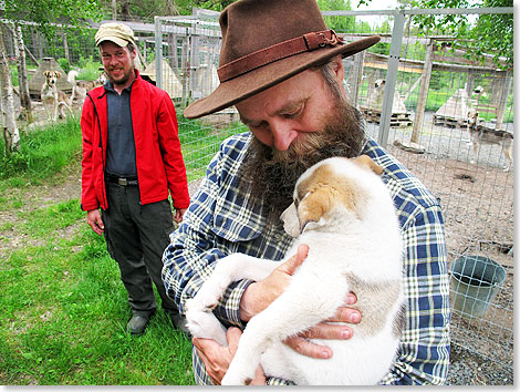 Jukka Susi Nordman zchtet auf seiner Farm Er-Susi Huskies. Im Winter geht er mit seinen 200 Schlittenhunden auf Safari durch das verschneite Lappland. 