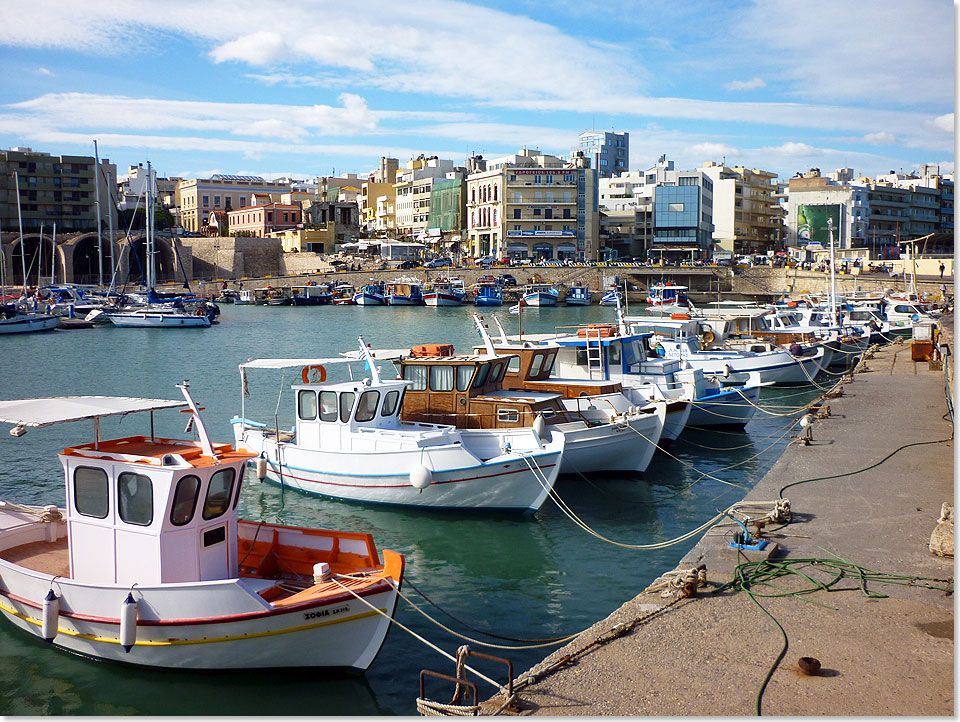 Kretas Hauptstadt Heraklion verbindet das Flair kleiner griechischer Inselhfen mit der Weltlufigkeit einer modernen Metropole.